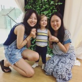 C & a couple of my former students, aka her Korean fan club